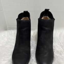 Michael Kors Black Block Heel Ankle Boots Size 7.5