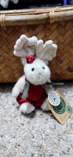Boyds Bears "Mabel Witmoose" Plush Christmas Ornament