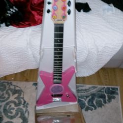 Child's Learning Electric Guitar
