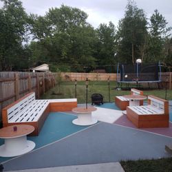 Patio Furniture From Pallets And Painted