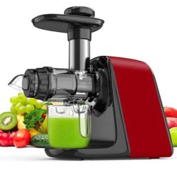 Slow Masticating Juicer, Cold Press Juicer Extractor with High Hardness Tritan Not Break, Superior Motor Not Jammed, Slow Juicer Easy to Clean, 3 Mode