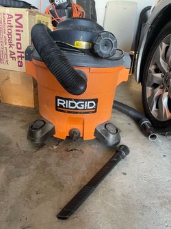 RIDGID Wet/Dry Shop Vacuum with Hose and Attachments