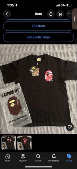 Pink Stussy Bape Tee Shirt Brand New
