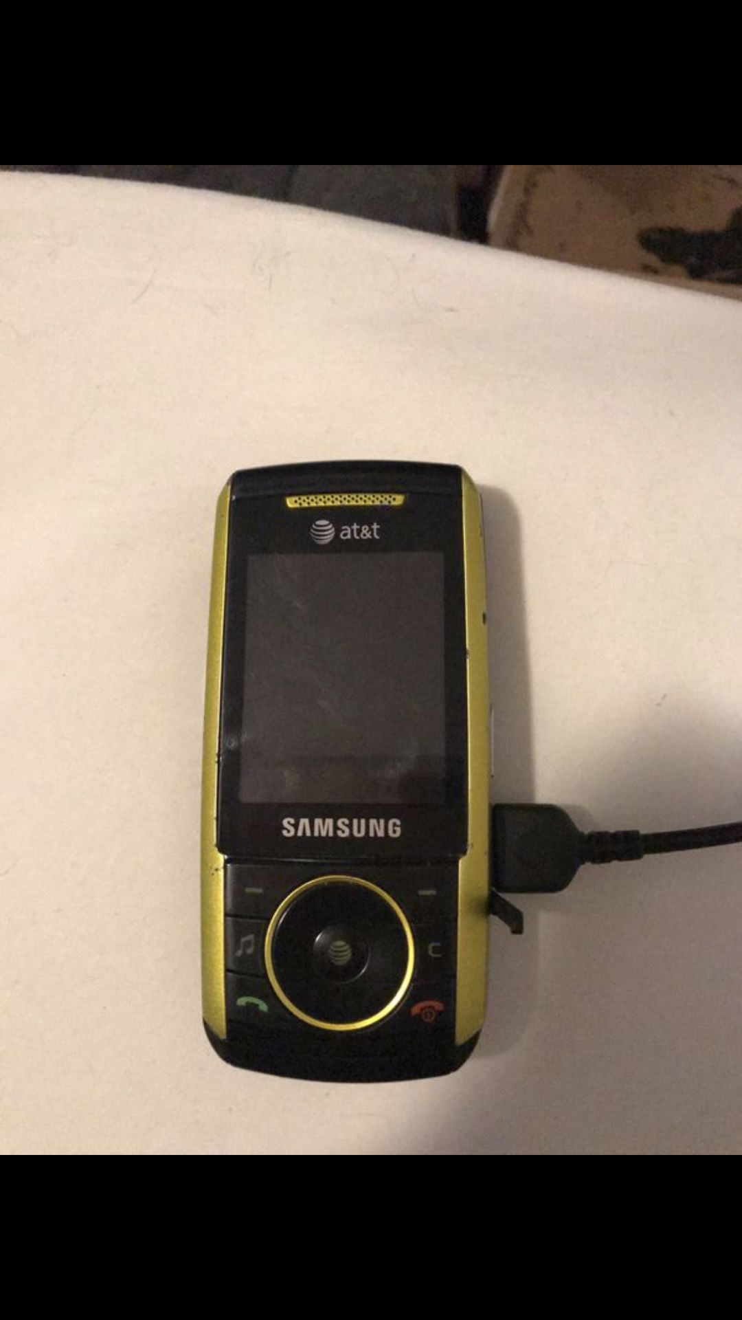 Samsung Green Slide Phone