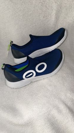 Oofos Oomg Sport Casual Slip On Recovery Shoes Blue White Men’s Size 11