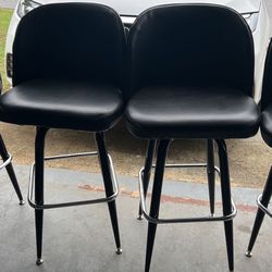 (2) Used High Chairs On Swivel Legs