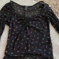 Mesh Long Sleeve Top