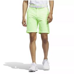Adidas Men's Dobby Textured Green Spark Shorts - 38"