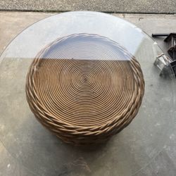Glass Side Table 