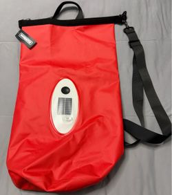 Sasquatch Red Dry Bag with Solar Panel