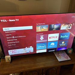 50” TCL Roku TV