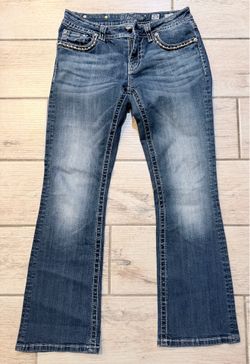 Miss Me Signature Rise Bootcut Jeans Size 29 Womens Low Rise