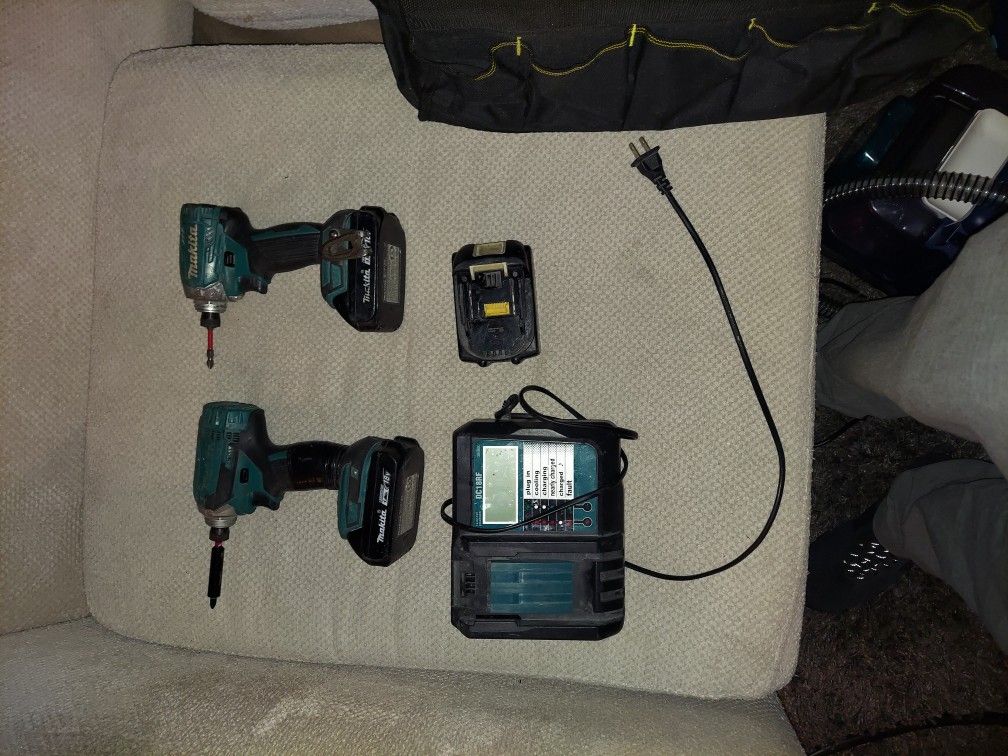 Makita Drills And Charger