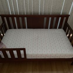 Toddler Bed With Comfortable Mattress $180 
