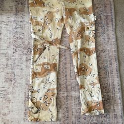 rare VLONE desert camo bondage pants