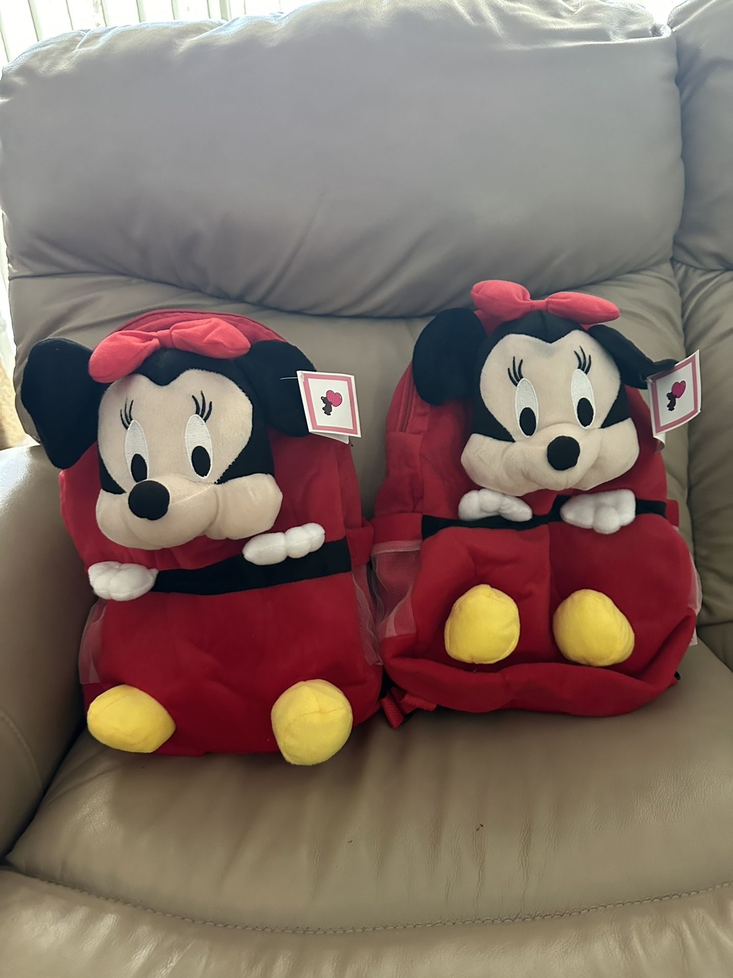 2 New Minnie Mouse Stuff Toddler Backpack
