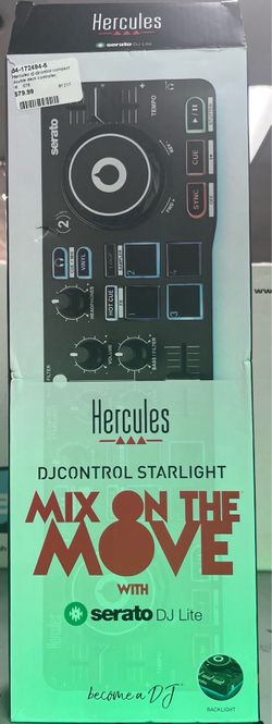 81217 HERCULES DJ CONTROL COMPACT DOUBLE DECK CONTROLLER