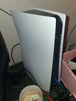 PlayStation 5 with the TV monitor