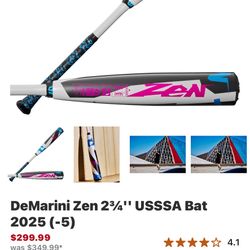 Demarini’s ZEN USSSA BAT 31/21