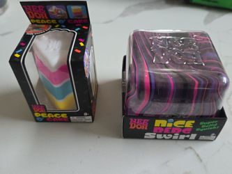 Needoh swirl nice burg cube and peace of cake squ