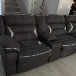 Recliner Sectional Couch – Great Condition, Needs Cords & Cleaning