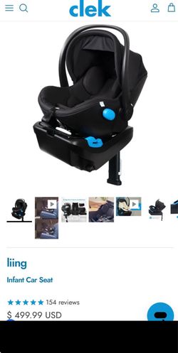 Clek infant car seat with base