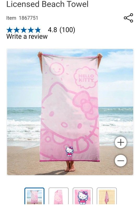 Hello Kitty Towel New