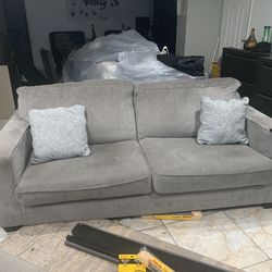 Gray Sofa And Loveseat