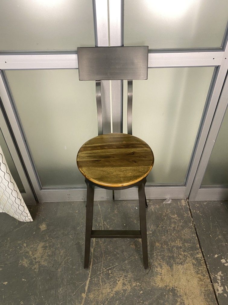 World Market Hudson Wood & Metal Pub Table & 3 Stools for Sale in