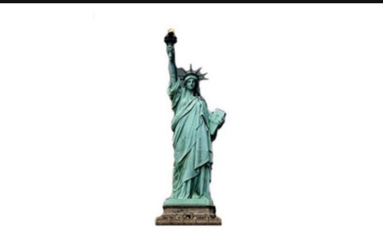aahs!! Engraving Statue of Liberty Cardboard Stand up 6 Feet Retail $46.95 Brand