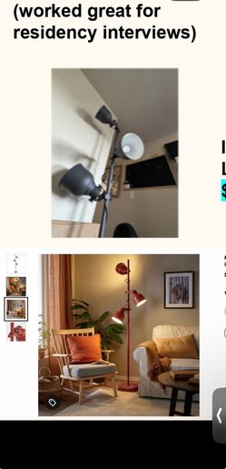 Tall 3 Spotlight Lamp - Black