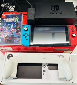 Nintendo switch v2+ game + extras