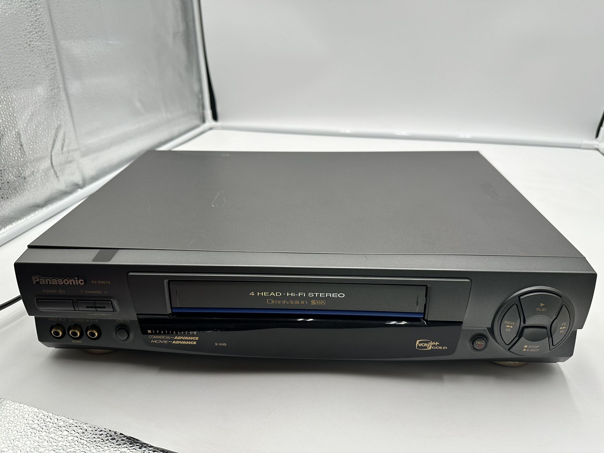 Panasonic PV-S9670 Omnivision 4 Head Hi-Fi VHS Tested Working