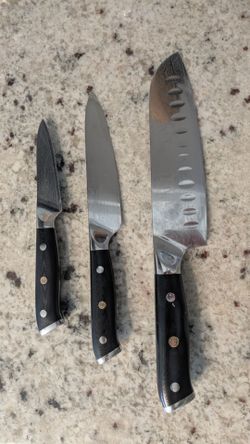 Kyuko Kitchen Knife Set Japanese Damascus