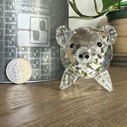 Vintage Swarovski Crystal Pig