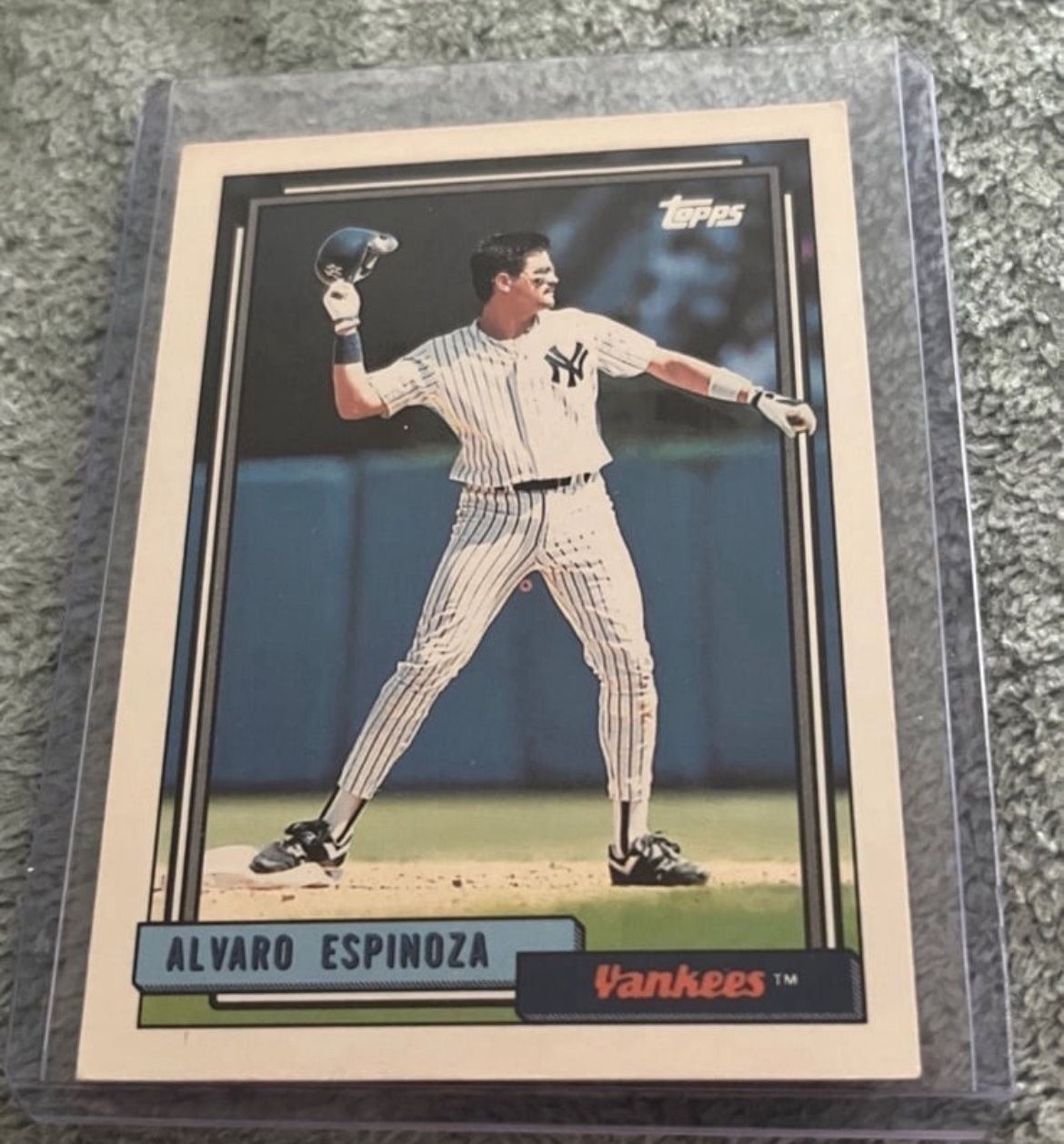 1992 Topps Alvaro Espinoza New York Yankees #243