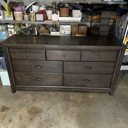 Solid Oak Wood 68” Dresser