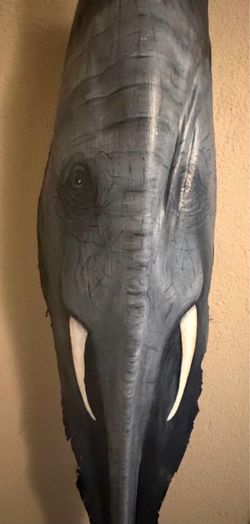 Gorgeous Hand Carved and Painted Elephant