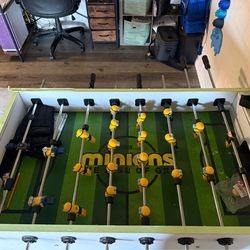 Foosball table minions the rise of Gru