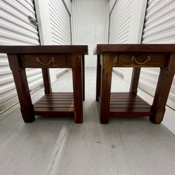 Handmade Mango Wood End Tables 