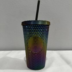 Starbucks Halloween 2023 Oil Slick Rainbow Iridescent Grande Tumbler