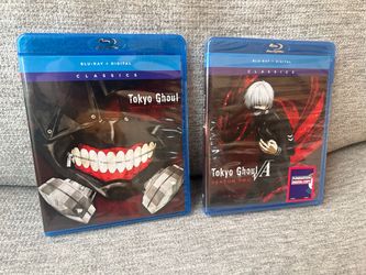 Tokyo Ghoul Seasons 1 and 2 blue ray