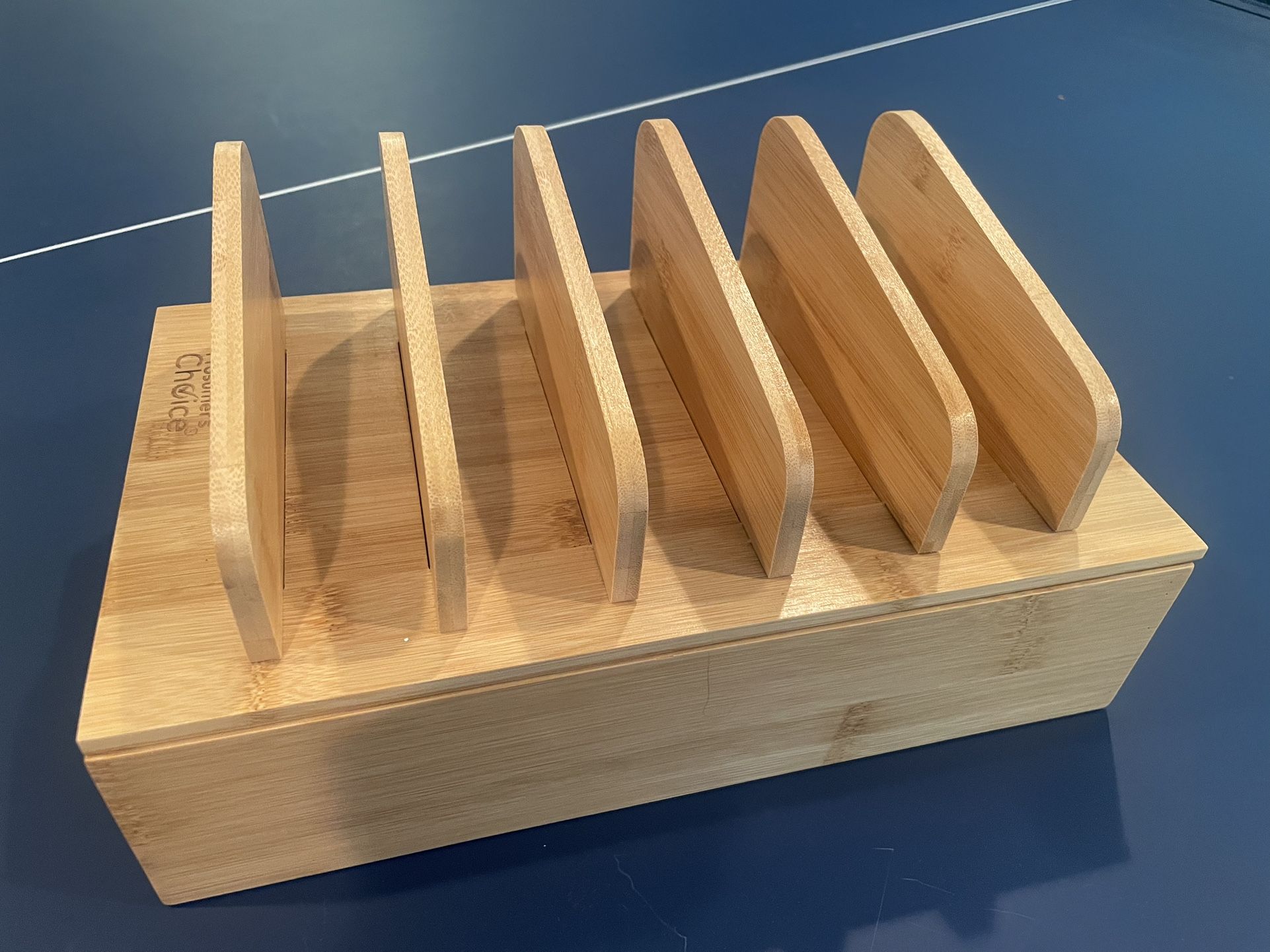 Bamboo Device Organiser/charging Station