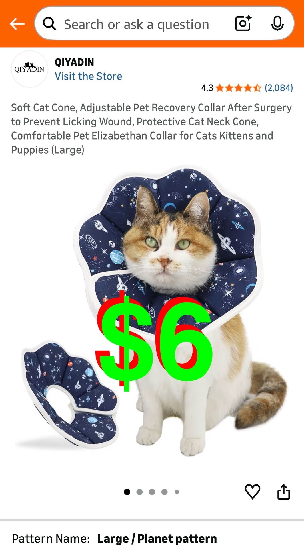 Soft Cat Cone, Adjustable Pet Recovery Collar After Surgery to Prevent Licking Wound, Protective Cat Neck Cone, Comfortable Pet Elizabethan Collar for