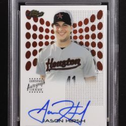 Jason Hirsh 2004 Topps Finest Autograph #114 RC (PSA 9)