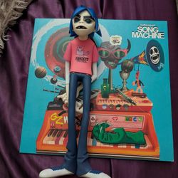 Gorillaz Kidrobot 2-D Figure And Gorillaz Song Machine Vinyl 