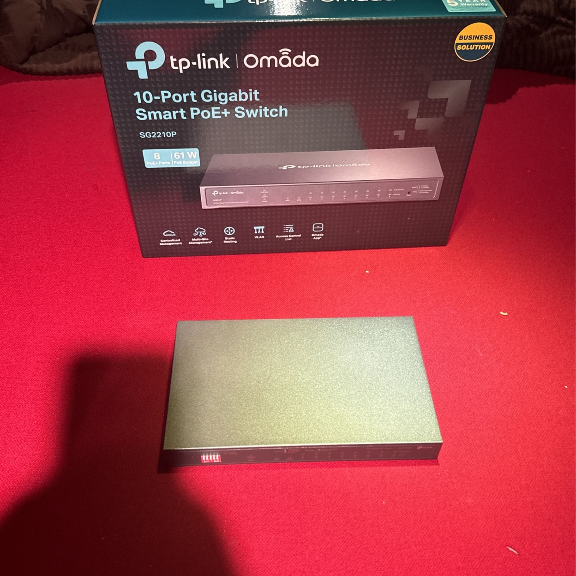 Tp-Link Gigabit 8 Port POE Switch - As New