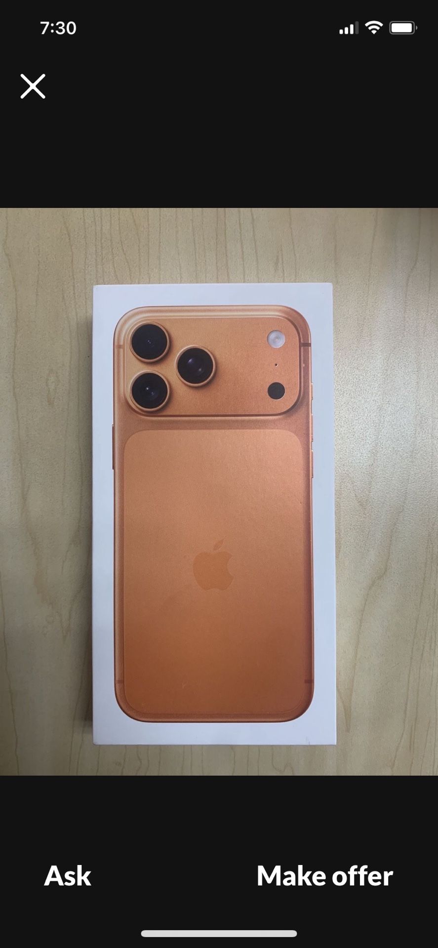 iPhone 17 Pro Max Brand New 256