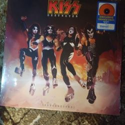 KISS Destroyer RESURRECTED orange vinyl