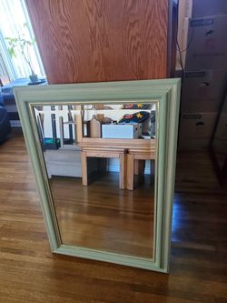 Picture frame mirror